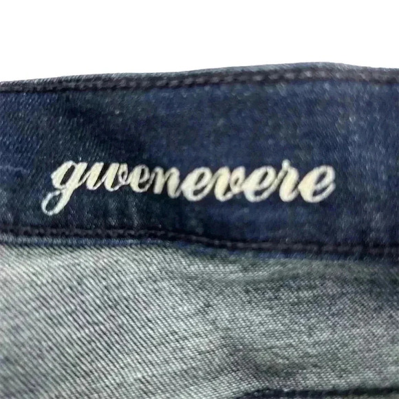 7 For All Mankind Women's Skinny Jeans Size 31 Dark Wash Blue Denim - Picture 6 of 12